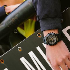 G-SHOCK GA-100CF-1A9: Молодежный стиль и надежность, Характеристика: черный камуфляж | Китай.рф