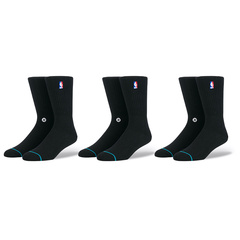 Носки Stance NBA Classic Logo 3 пары, Цвет: 3 пары черного цвета., Размер: M | Китай.рф