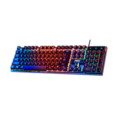 Клавиатура AOC KB121 с механическим эффектом и подсветкой, Набор: KB121 черный (цветная светлая версия) | Китай.рф