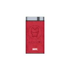 Мигу x Marvel Powerbank 10000mAh: Кожаный стиль и быстрая зарядка, Цвет: Красный Железный Человек | Китай.рф