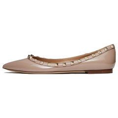 Valentino Rockstud: Бежевые балетки с шипами, Размер: 35 | Китай.рф