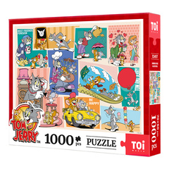 Пазл Tom and Jerry на 1000 деталей, Характеристика: Пазл Кот Том и Джерри Маус Лучшие друзья навсегда - пазл из 1000 деталей | Китай.рф