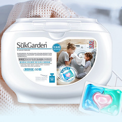 Капсулы для стирки Sukgarden 3-в-1 с ароматом и антибактериальным эффектом, Характеристика: 3D бусины для стирки с ароматом защиты цвета * 1 коробка, Объем: 50 штук | Китай.рф