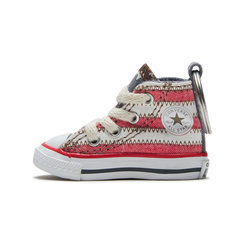 Брелок Converse Чак Тейлор All Star в полоску, Цвет: белый/красный, Размер: F (один размер подходит всем) | Китай.рф