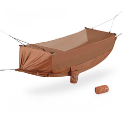 Гамак Naturehike Dawn Bushcraft: Двойная защита для комфортного отдыха, Цвет: Каменный песок оранжево-красный, Характеристика: 300*140(cm) | Китай.рф