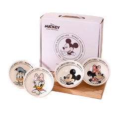 Милые миски Микки Мауса: Набор из 4 керамических чашек Disney, Набор: Подарочная коробка с миской риса Микки | Китай.рф