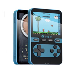 Xiao Ba Wang Q8: Ретро-игры и Power Bank в одном устройстве, Цвет: Синий [500 игр] Беспроводная зарядка 15 Вт | Китай.рф