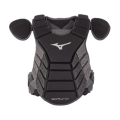 Прочный дышащий нагрудник для бейсбола Mizuno, черно-серый, Цвет: черный серый, Размер: 15" | Китай.рф