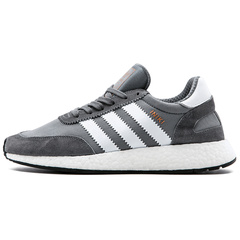Adidas Originals Iniki: сетка, замша, амортизация, унисекс (серо-белые), Размер: 36 | Китай.рф