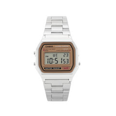 Casio Vintage A158WEA-9JF: Золотая классика, Цвет ремешка: серебряный ремешок для часов | Китай.рф