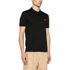 Поло Lacoste мужское хлопковое черное, Цвет: черный, Размер: XS | Китай.рф