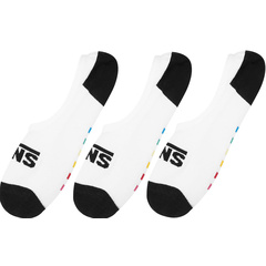 Vans Женские Носки-Невидимки с Логотипом, Белые, Цвет: 3 пары (белые), Размер: Один размер подходит всем | Китай.рф