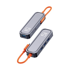 Док-станция ROCK TR15 (5-в-1) USB 3.0 Type-C, Модель: космический серый | Китай.рф
