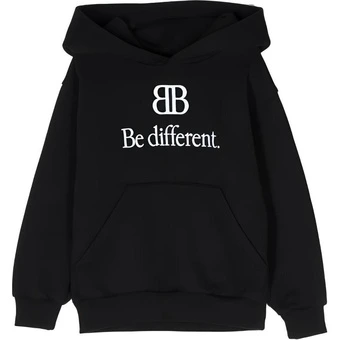 Balenciaga Худи с логотипом FW22 - Детская черная модель | Китай.рф