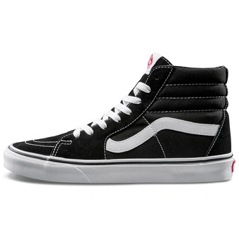 Классические высокие кроссовки Vans SK8 Hi черно-белые | Китай.рф