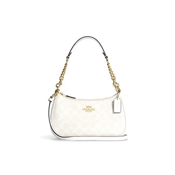 COACH Teri 25 Кремовая Кожаная Сумка | Китай.рф