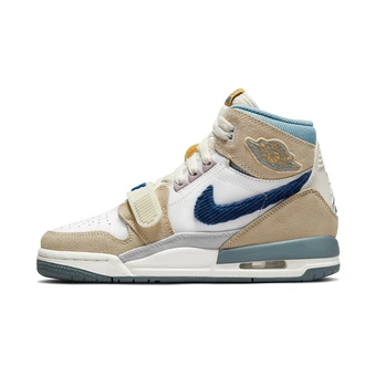 Jordan Legacy 312 Детские Кроссовки - Бело-голубые | Китай.рф
