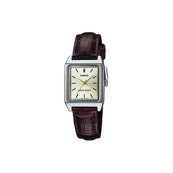 Женские часы Casio Vintage с золотым циферблатом и кожаным ремешком | Китай.рф