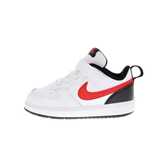 Детские кеды Nike Low 2 черно-красные на липучках | Китай.рф