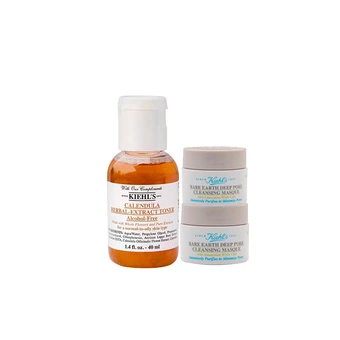 Kiehl's набор пробников: тоник с календулой + маска-пленка | Китай.рф