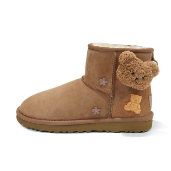 Кастомные угги UGG Classic Mini с мишкой | Китай.рф