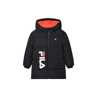 FILA KIDS: Синяя детская куртка с капюшоном и принтом | Китай.рф