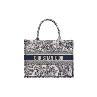 Сумка Dior Book Tote, средняя, синяя | Китай.рф