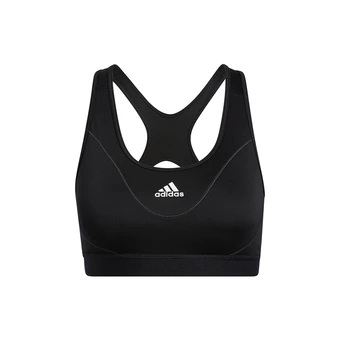 Спортивный бюстгальтер adidas для бега и тренировок, черный | Китай.рф