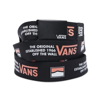Черный ремень Vans с уникальным принтом | Китай.рф