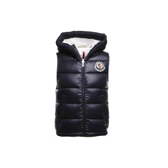 Moncler Детская Жилетка-Пуховик Темно-Синяя | Китай.рф