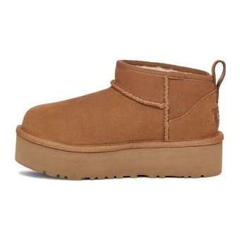 UGG Детские Коричневые Сапоги с Круглым Носом | Китай.рф