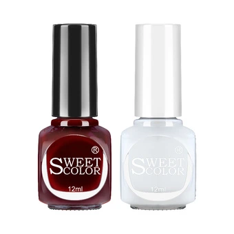 Sweet Color Набор лаков для ногтей Пудинговый чай с молоком и База | Китай.рф