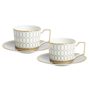WEDGWOOD Золотая пыль: Ретро кофейный набор в сером | Китай.рф