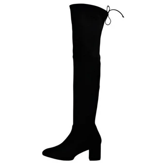 Stuart Weitzman замшевые сапоги с круглым носком - черные | Китай.рф