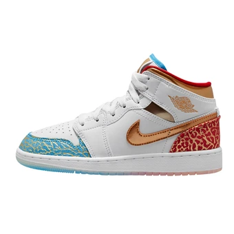 Jordan Air Jordan 1 Mid "UNC to Chicago" Детские кроссовки | Китай.рф