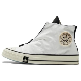 Joshua Vides x Converse Chuck 70s: Белые холщовые кроссовки унисекс | Китай.рф