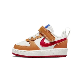 Детские кроссовки Nike Low 2 бело-оранжевые | Китай.рф