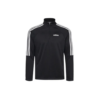 Спортивный худи adidas с воротником-стойкой, черный | Китай.рф