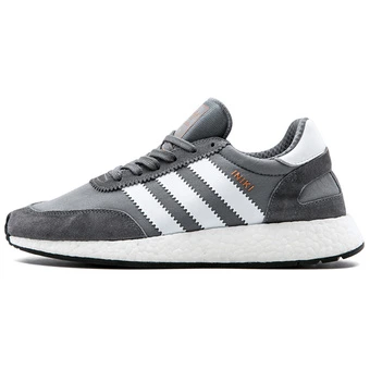 Adidas Originals Iniki: сетка, замша, амортизация, унисекс (серо-белые) | Китай.рф