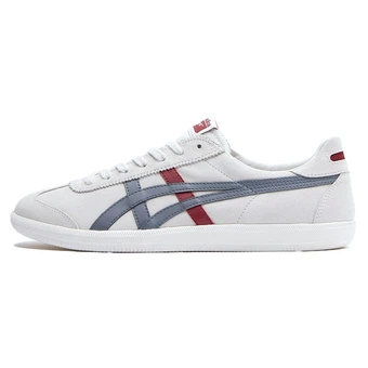 Кеды Onitsuka Tiger Tokuten красно-серые (кожа, унисекс) | Китай.рф