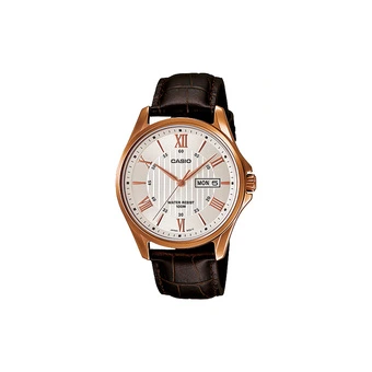 CASIO MTP-1384L-7AV: Мужские кварцевые часы с кожаным ремешком | Китай.рф