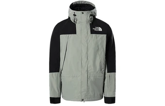 Толстовка The North Face серо-зеленая с капюшоном, мужская | Китай.рф