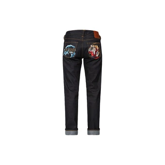 EVISU Джинсы с Буддой: Голубая Классика для Мужчин | Китай.рф