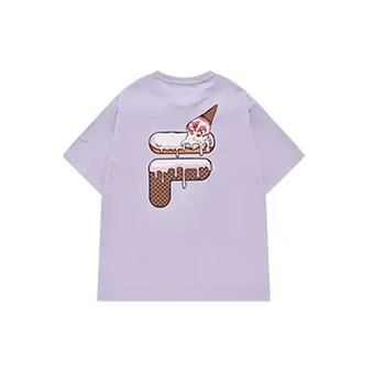 FILA FUSION Футболка с принтом, фиолетовая | Китай.рф