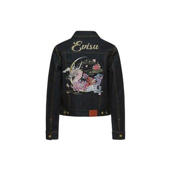 Джинсовая куртка EVISU с вышивкой морского божества | Китай.рф
