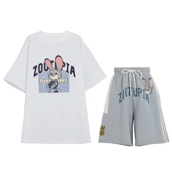 Футболка и комплект Semir x Disney с принтом Judy, унисекс | Китай.рф
