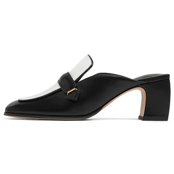 CHARLES&KEITH Мюли на каблуке, черные, 6 см | Китай.рф