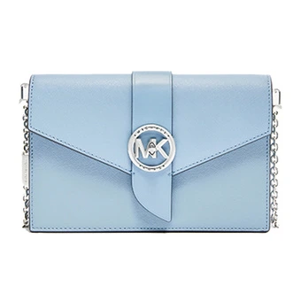 Сумка-конверт Michael Kors MK Charm, синяя кожа | Китай.рф