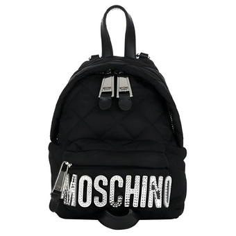 MOSCHINO Мини-рюкзак с логотипом Стеганый Черный | Китай.рф