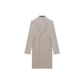 Fear of God Двубортное пальто Blush Grey серое мужское | Китай.рф